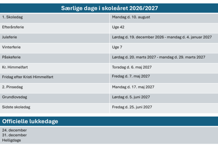 Særlige dage